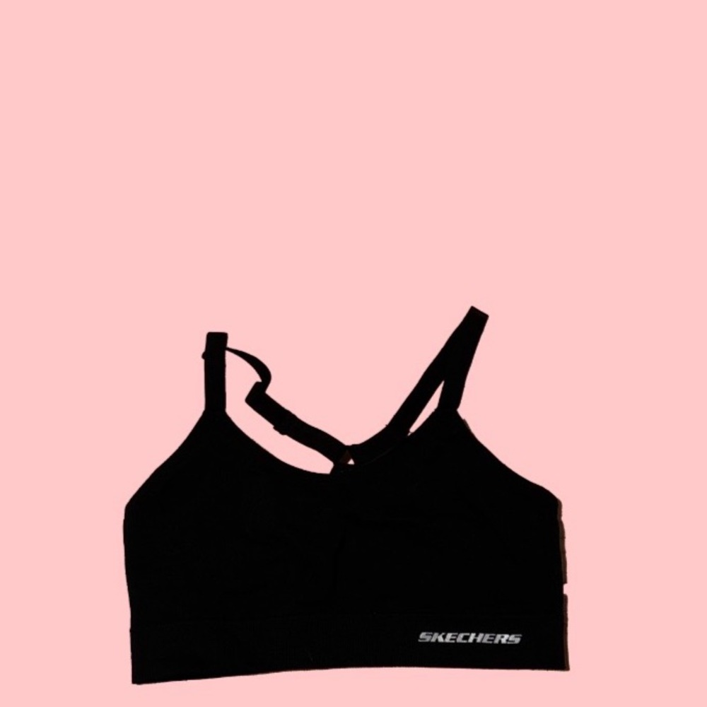 Skechers black Sports Bra